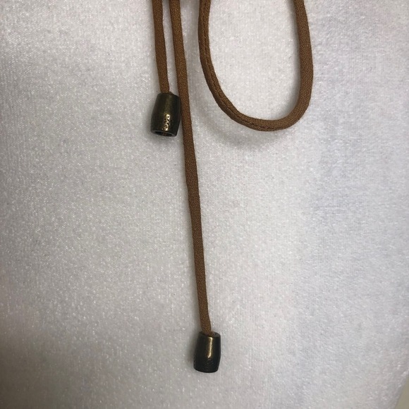 J.O.A. Brown Medium Halter Top Sleeveless Fringe Bohemian Festival Festival - Picture 13 of 16